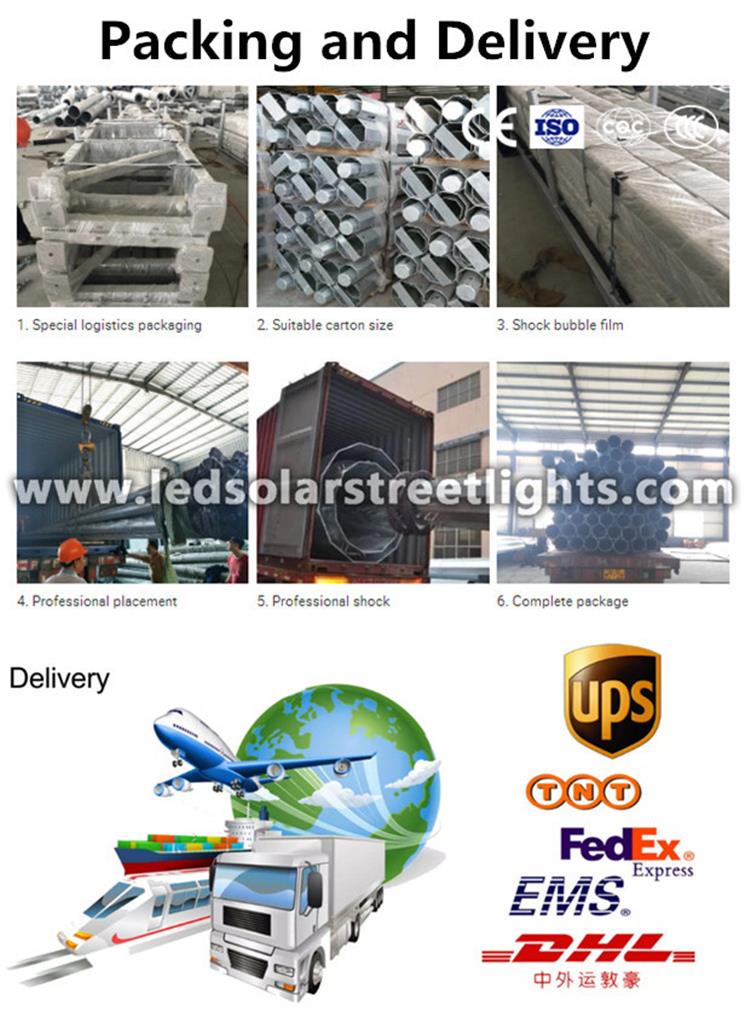 Deliver,Shipping and Serving of street sign pole