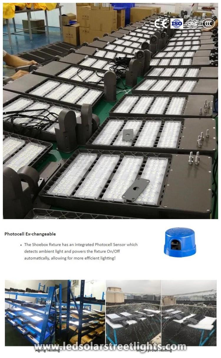 Production process ofled parking lot lights and poles